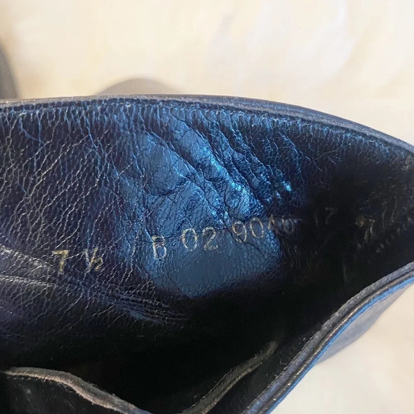 Robert Clergerie Lace Up Square Toe Vintage Style Boot Made in France 7.5 - Picture 10 of 12